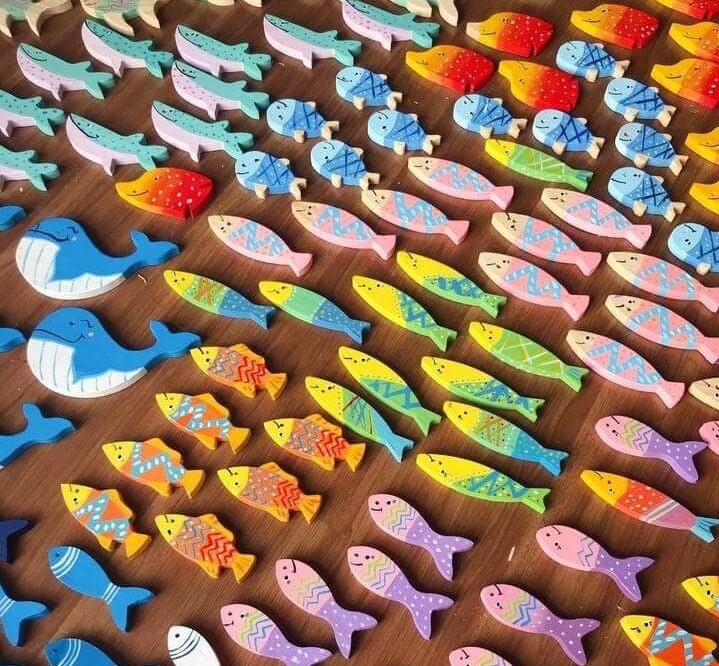 Munch DIY - Art - Tranh Gỗ - Kids Camp Plus - Cá (5)